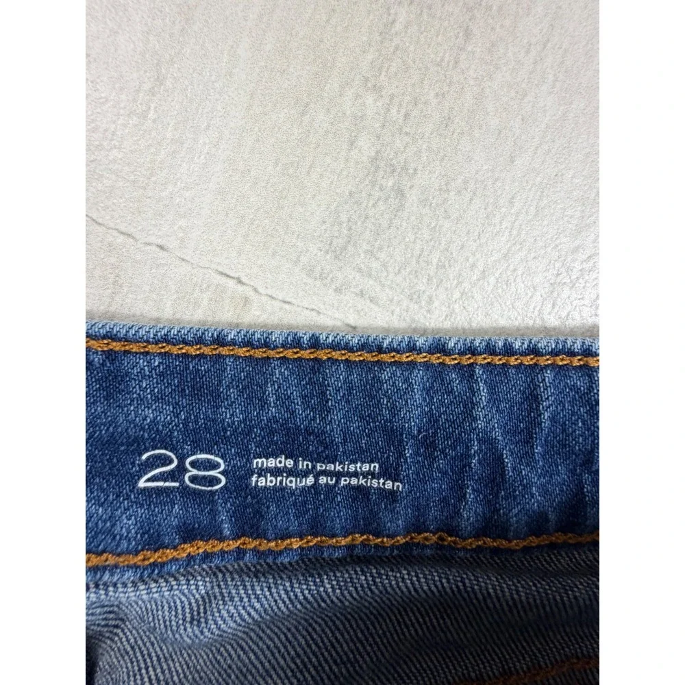 Pilcro and the Letterpress High Rise Cuffed Denim Shorts Blue 28